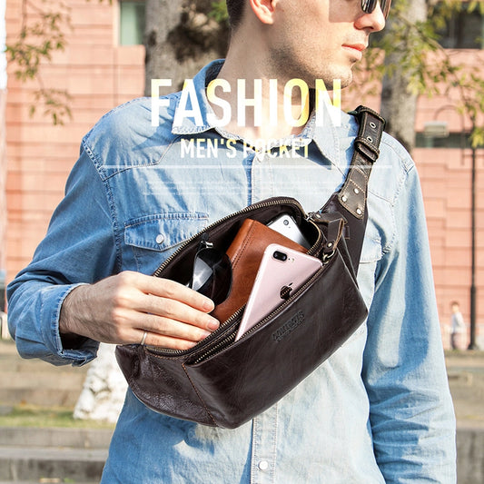 Men's Leather Bum Bag