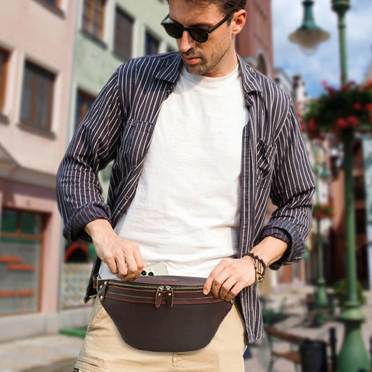 Leather fanny pack belt bag shop