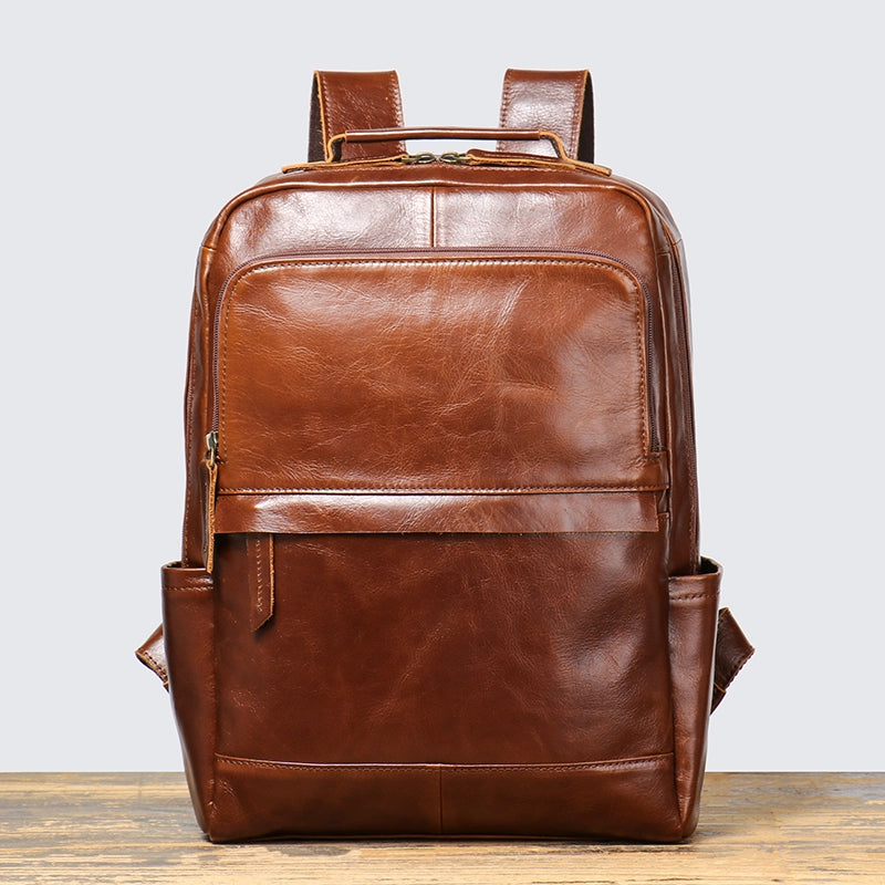 Adjustable Leather Travel Backpack Adjustable Leather Travel Backpack