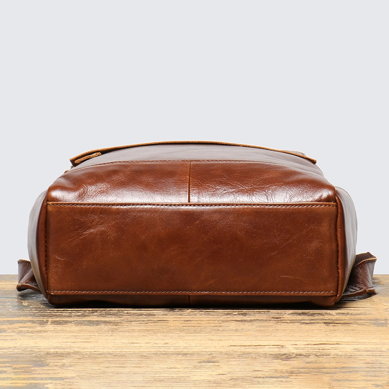 calfskin leather backpack Leather Backpack For Men and Women With Laptop Compartment – Luke Case