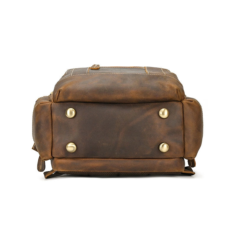 Men's Crazy Horse Leather Backpack