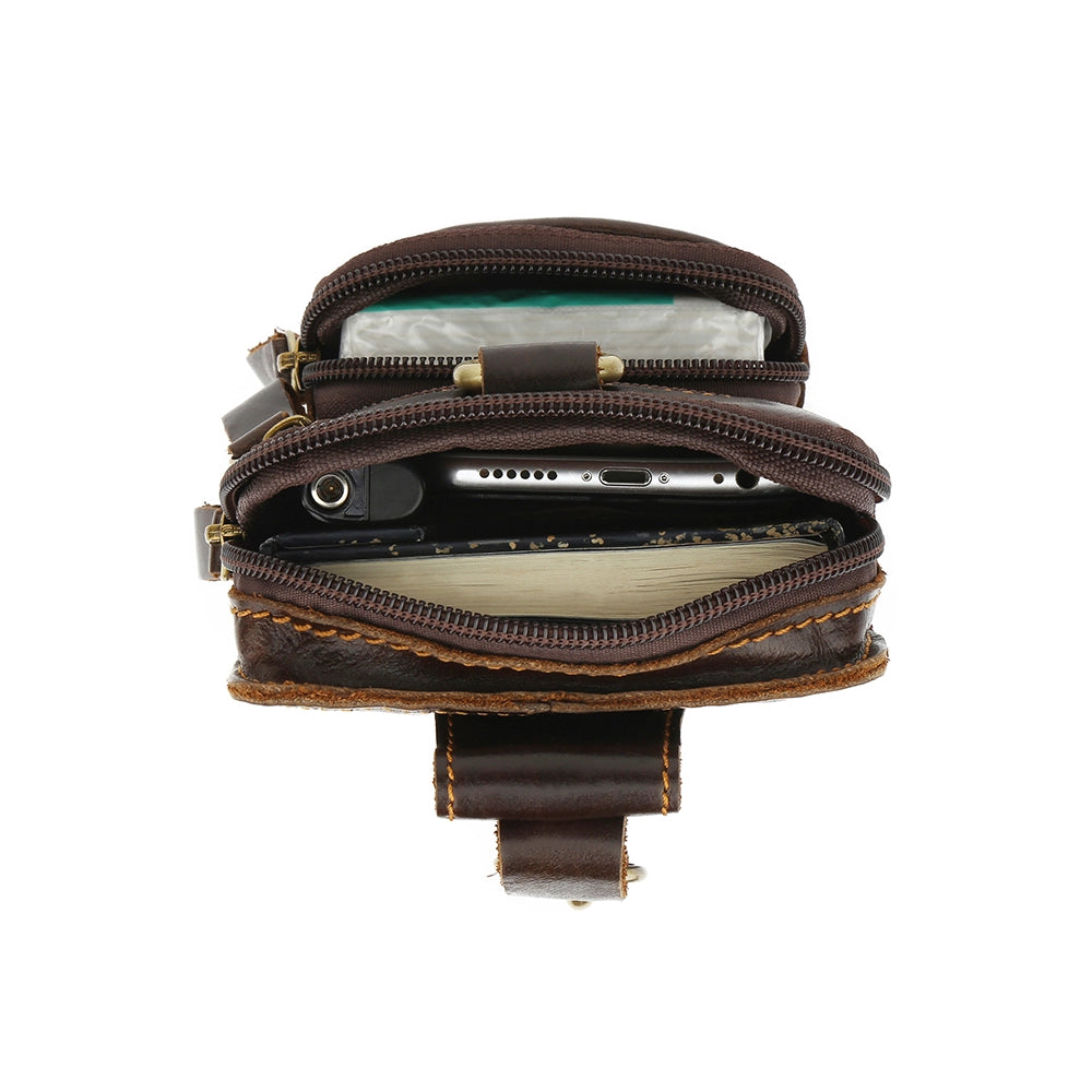 Leather Belt Phone Pouch