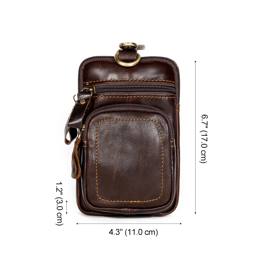 Leather Belt Phone Pouch