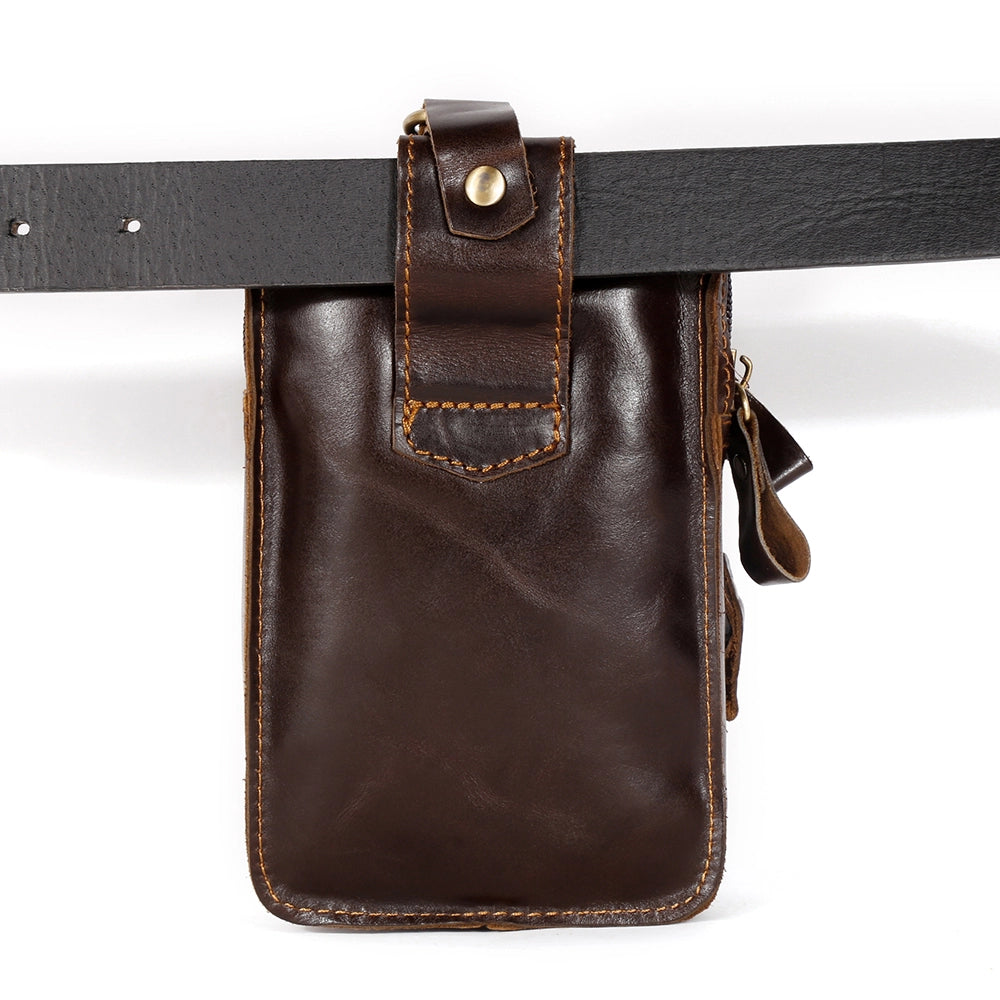 Leather Belt Phone Pouch