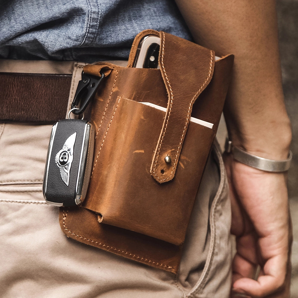Leather Belt Phone Holster