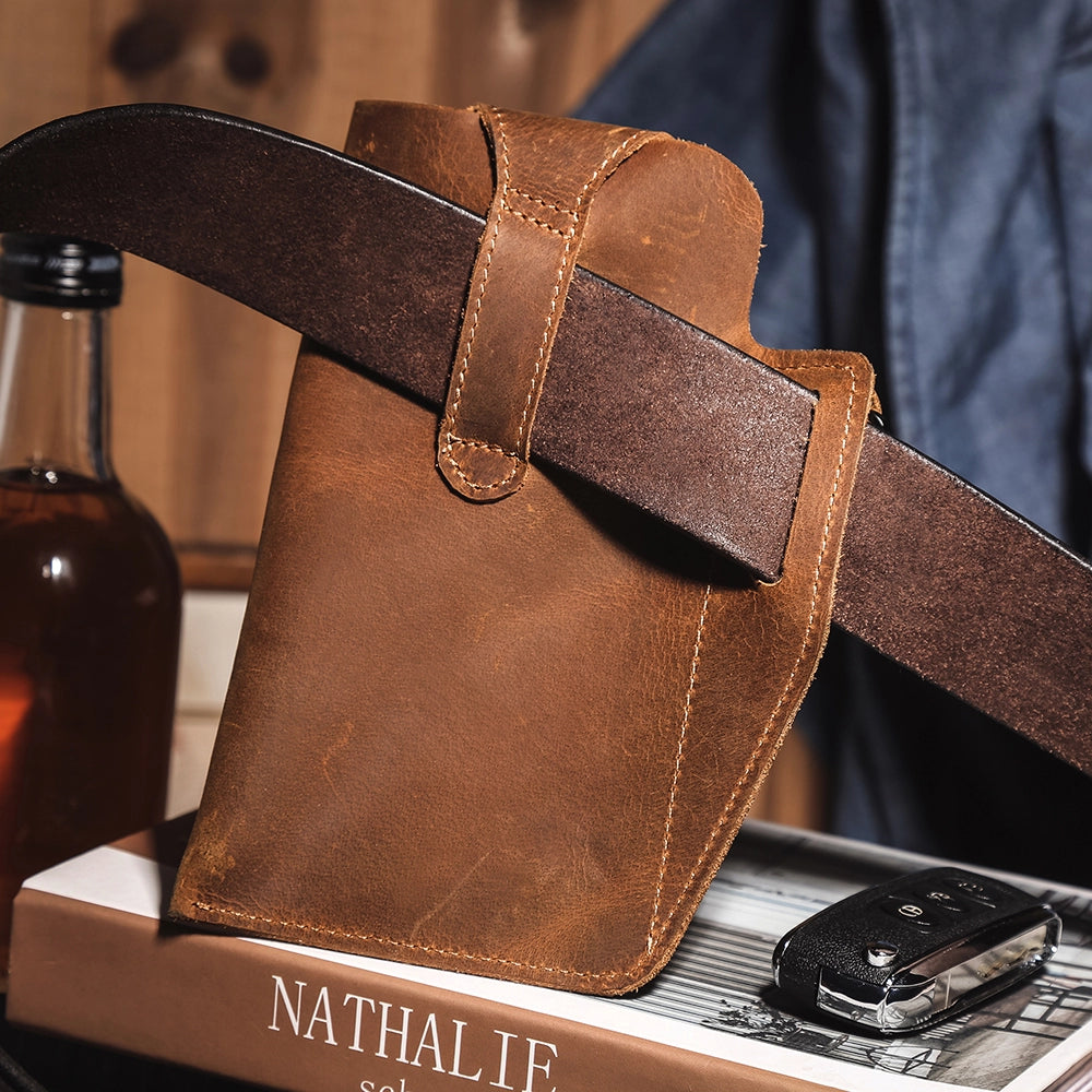 Leather Belt Phone Holster