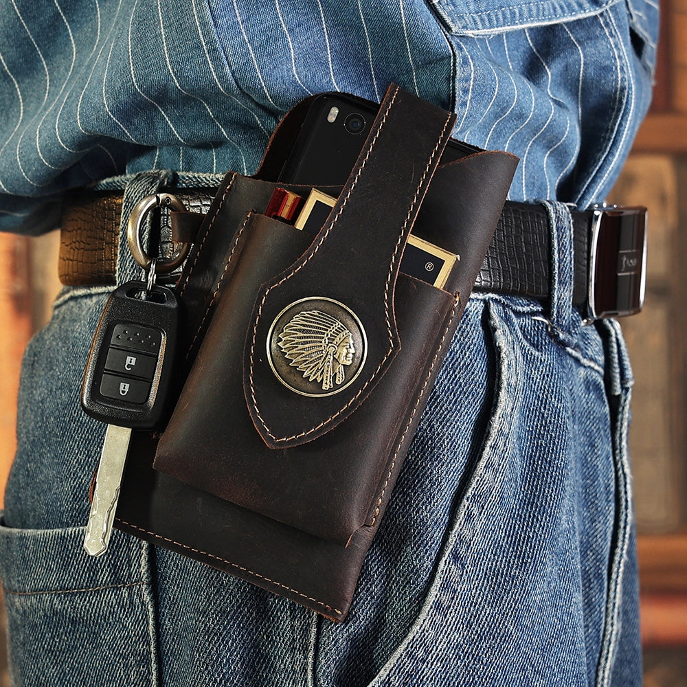 Leather Belt Phone Holster
