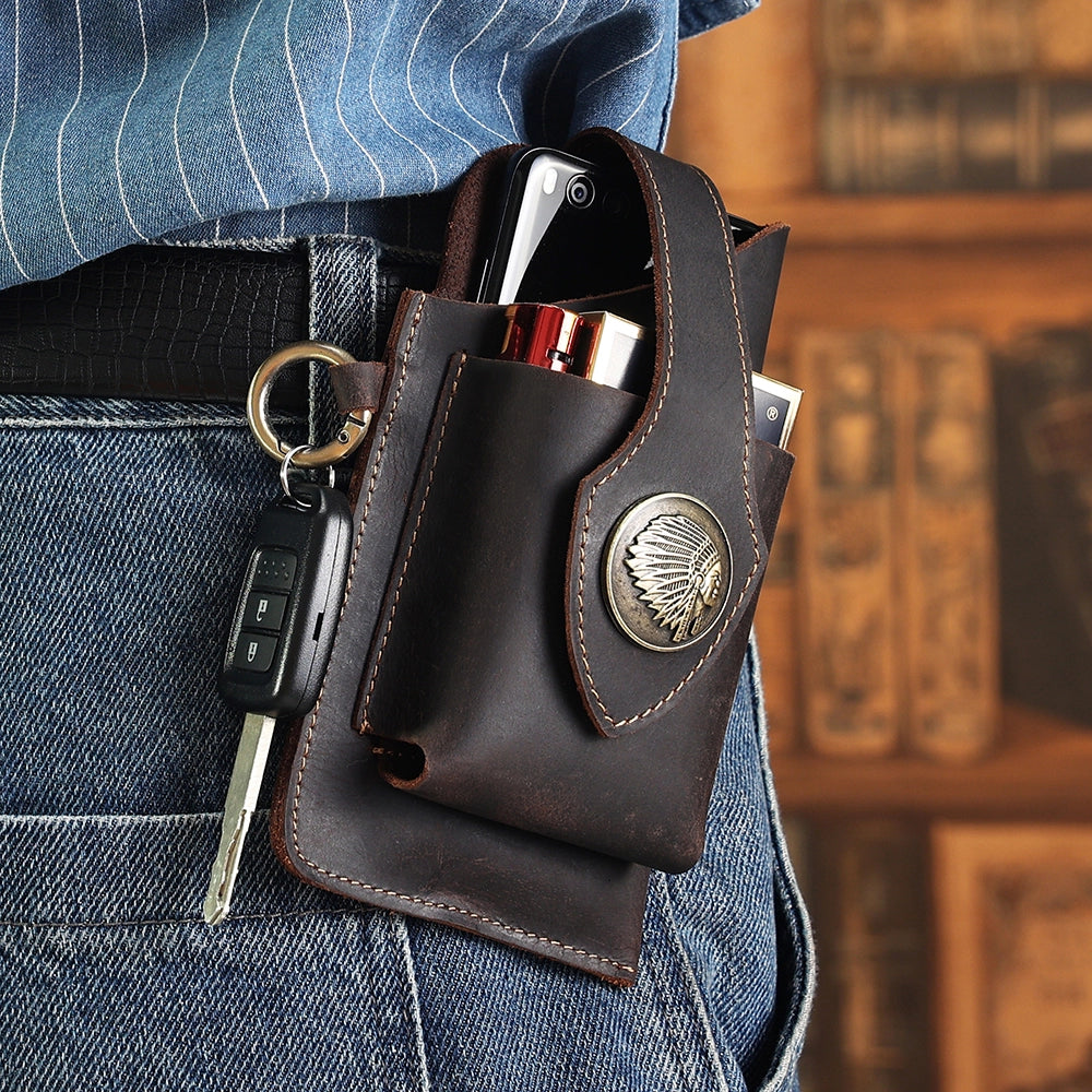 Leather Belt Phone Holster