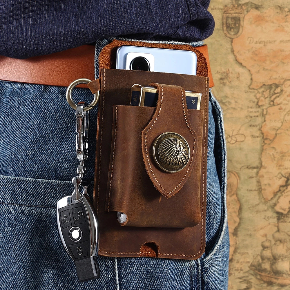 Leather Belt Phone Holster