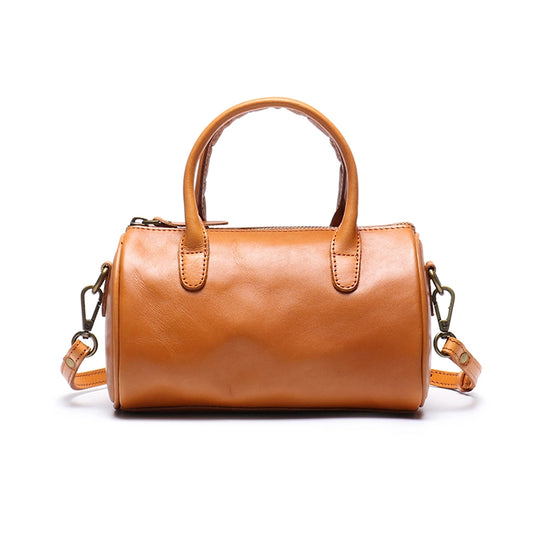 Small Leather Boston Bag
