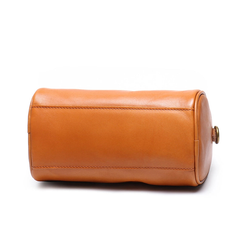 Small Leather Boston Bag
