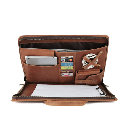 Techneca Retro Leather Laptop Bag