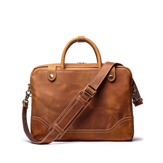 Magister Leather Laptop Briefcase
