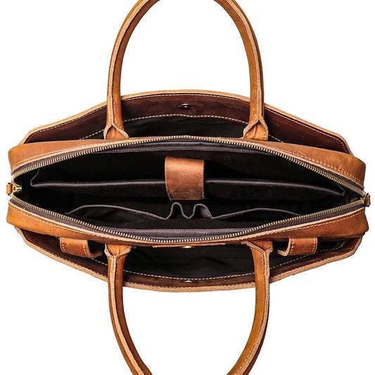 Magister Leather Laptop Briefcase