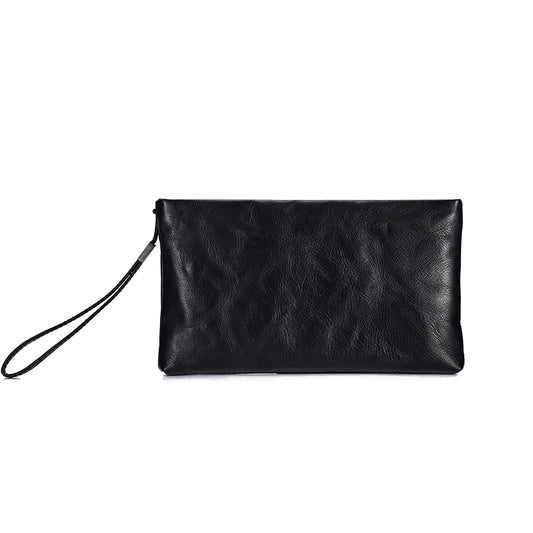 Elegant Edge Leather Clutch