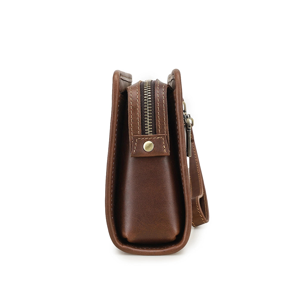 Modern Charm Leather Clutch With Combination Lock