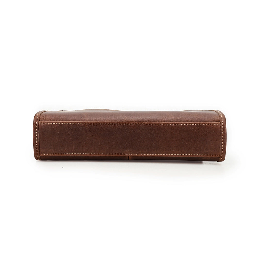 Modern Charm Leather Clutch With Combination Lock
