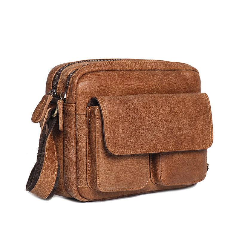 Mne's Small Leather Crossbody Bag