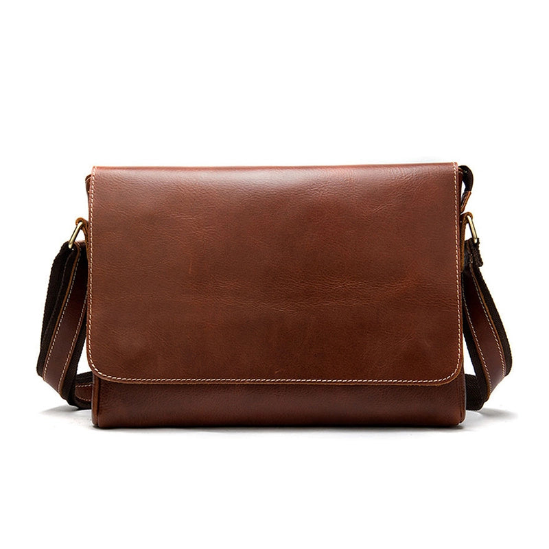 David’s Leather Dark Brown Bag Purse Magnet Button Closure Vtg Bag