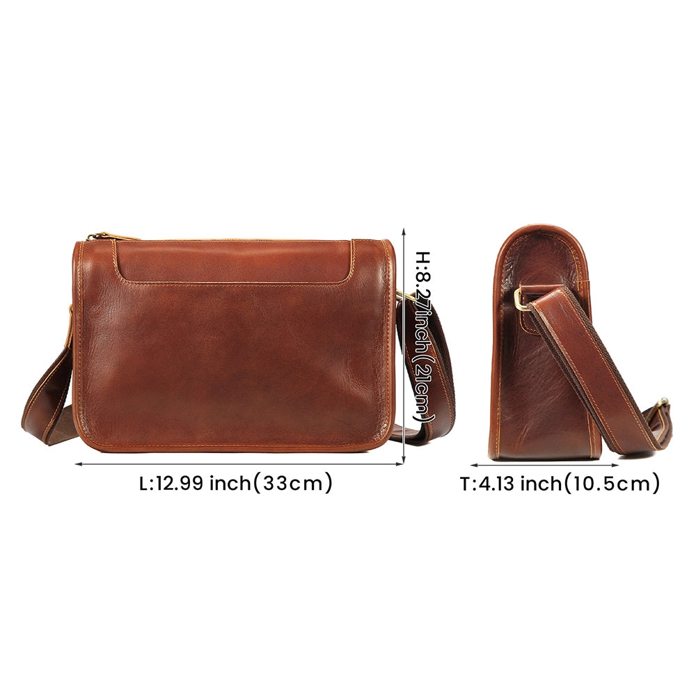 Heritage Utility Leather Crossbody Bag