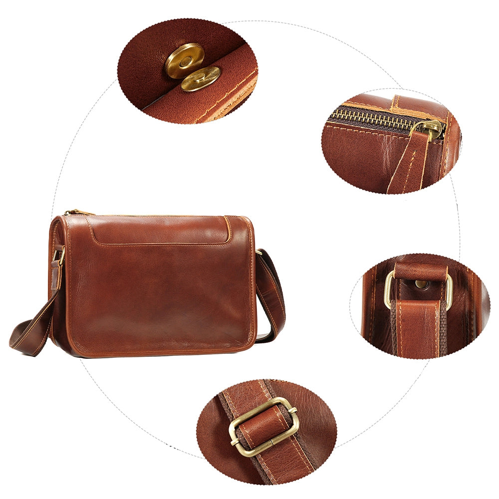 Heritage Utility Leather Crossbody Bag