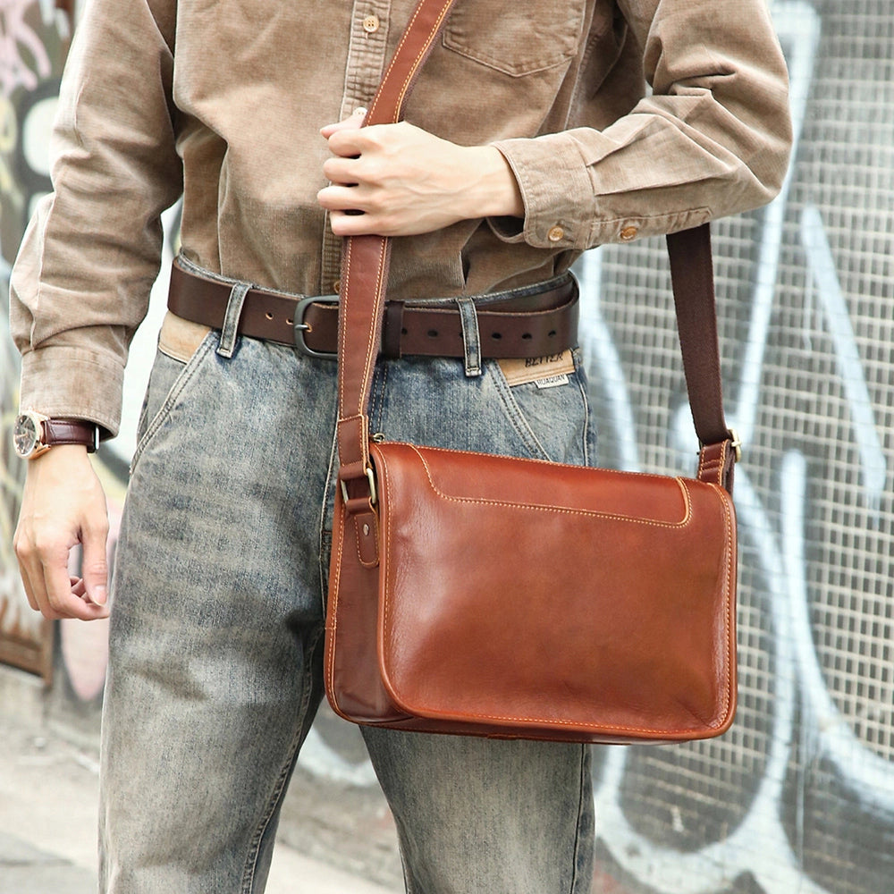 Heritage Utility Leather Crossbody Bag