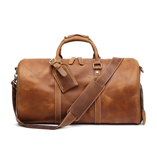 Crazy Horse Leather Duffle Bag