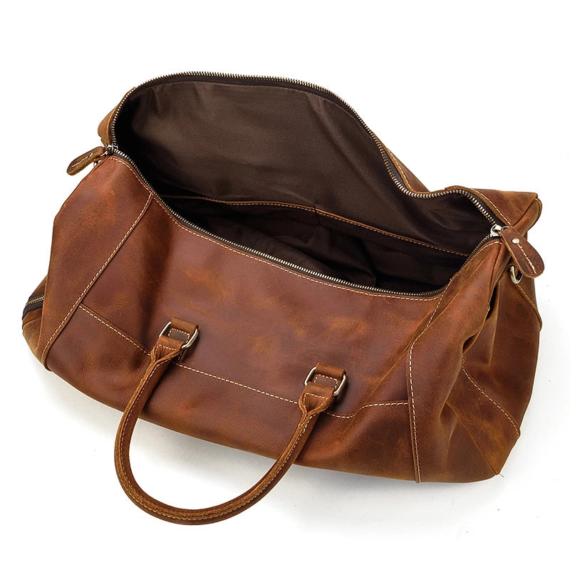 Vintage Expedition Leather Weekender Bag