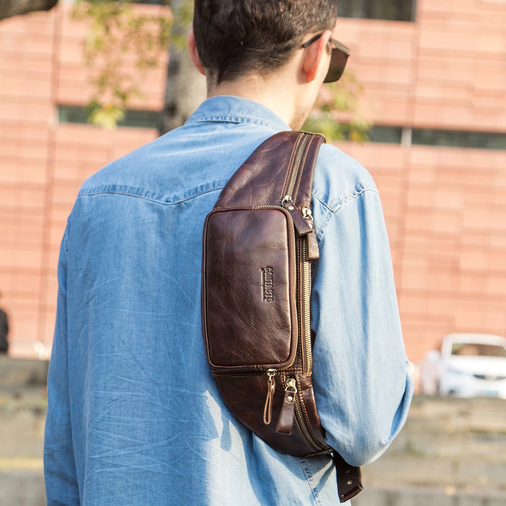 Men's Leather Fanny Pack