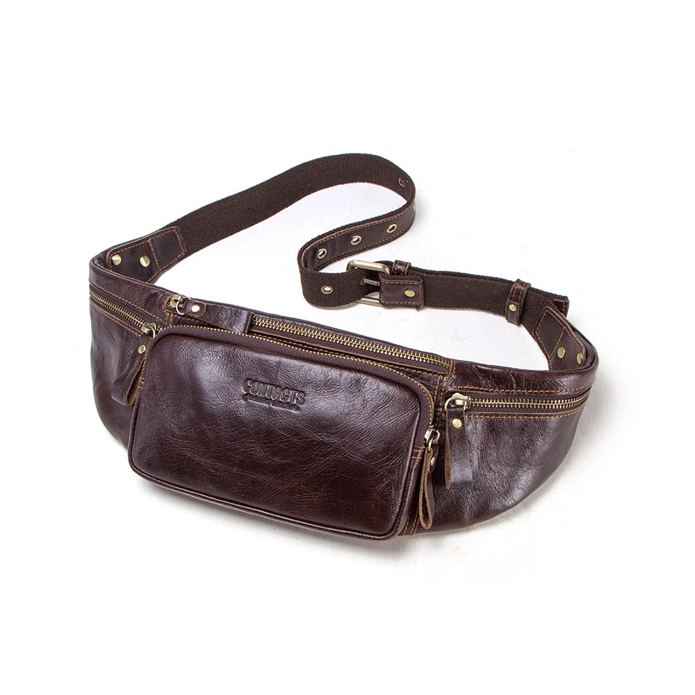 Men's Leather Fanny Pack