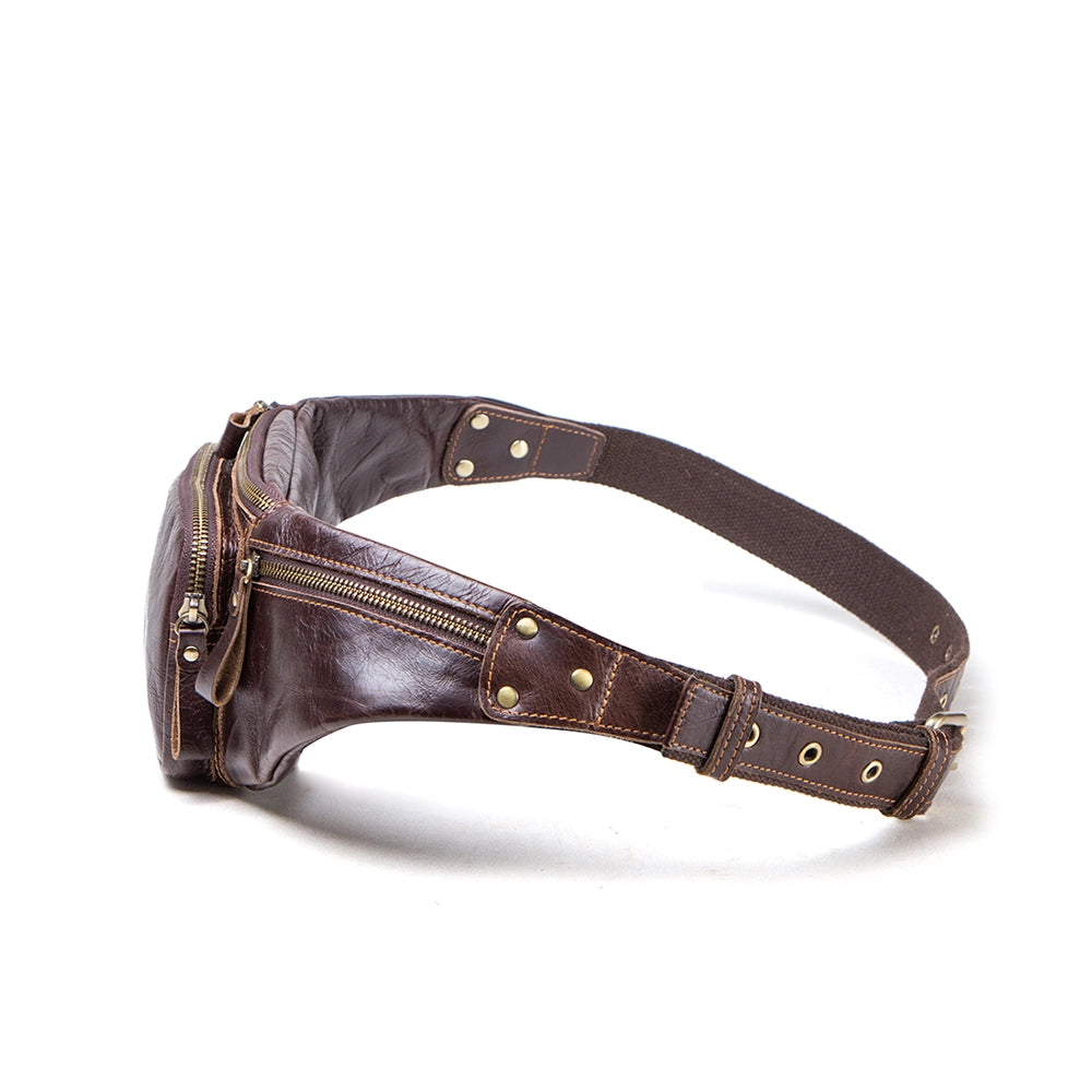 Men's Leather Fanny Pack