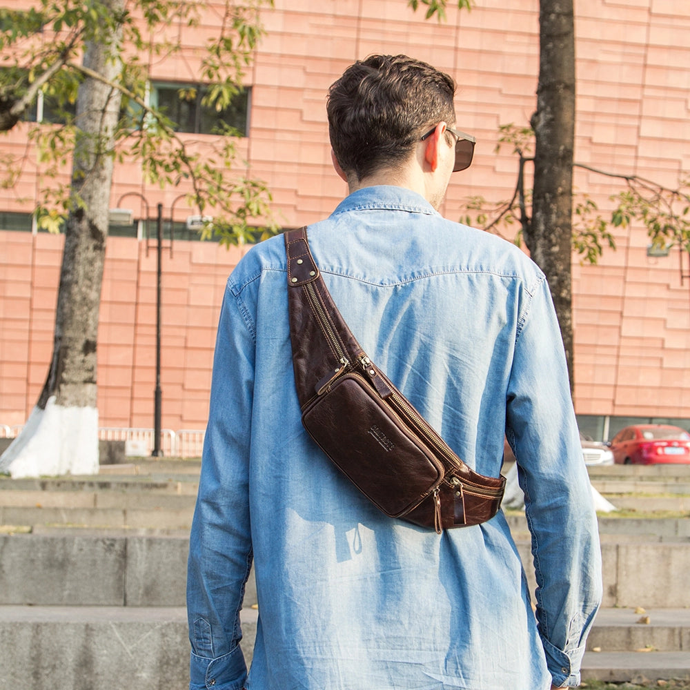 Men's Leather Fanny Pack