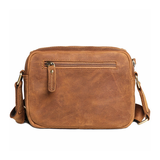 Small Crazy Horse Leather Crossbody Bag