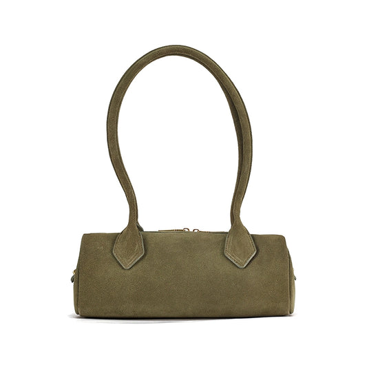 Leather Baguette Shoulder Bag