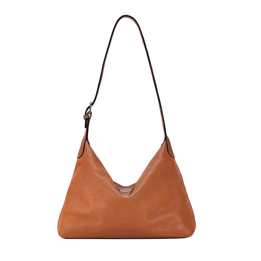 Leather Shoulder Hobo Bag