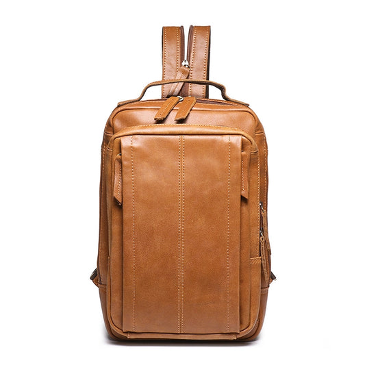 Leather Convertible Sling Backpack