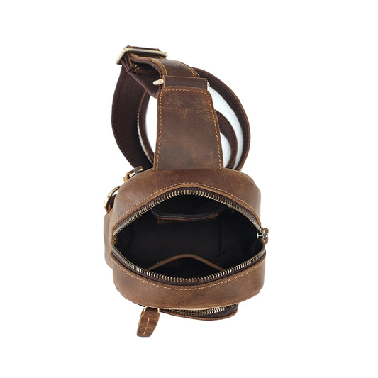 Refined Heritage Leather Sling Bag