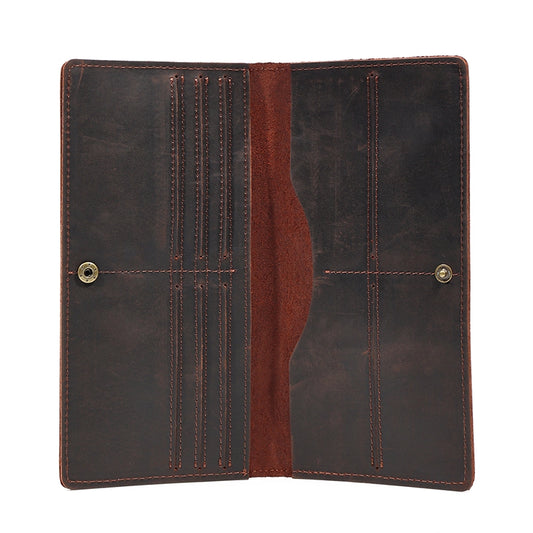 Vintage Artisan Slim Bifold Leather Wallet