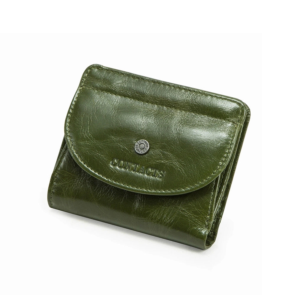 Women's Compact Leather Bifold Wallet