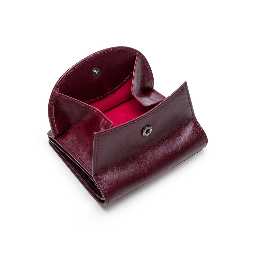 Women's Compact Leather Bifold Wallet