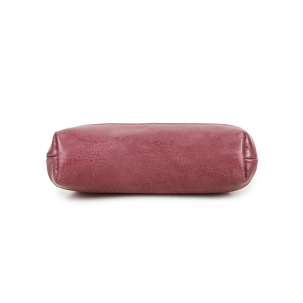 Women's Kiss Lock Leather Accordion Wallet - Free Monogram