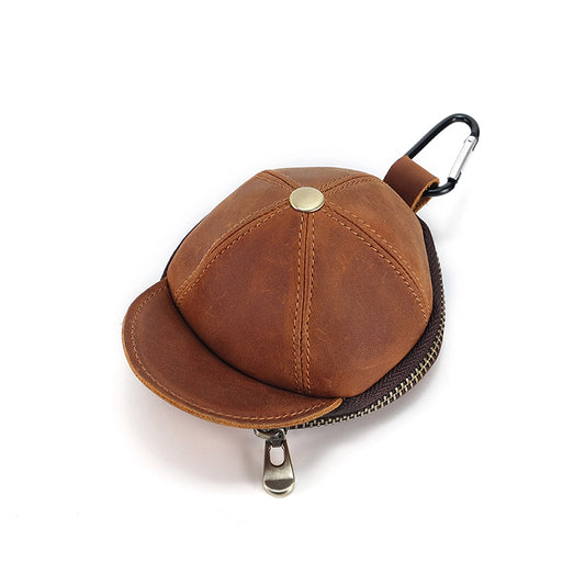 Mini Cap Leather Coin Purse