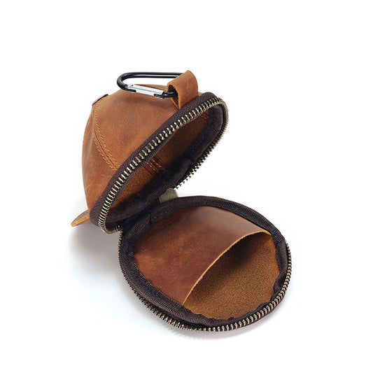 Mini Cap Leather Coin Purse