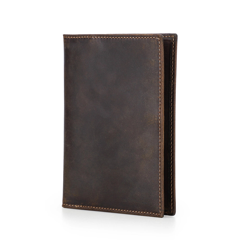 Vintage Leather AirTag Bifold Wallet with RFID Blocking