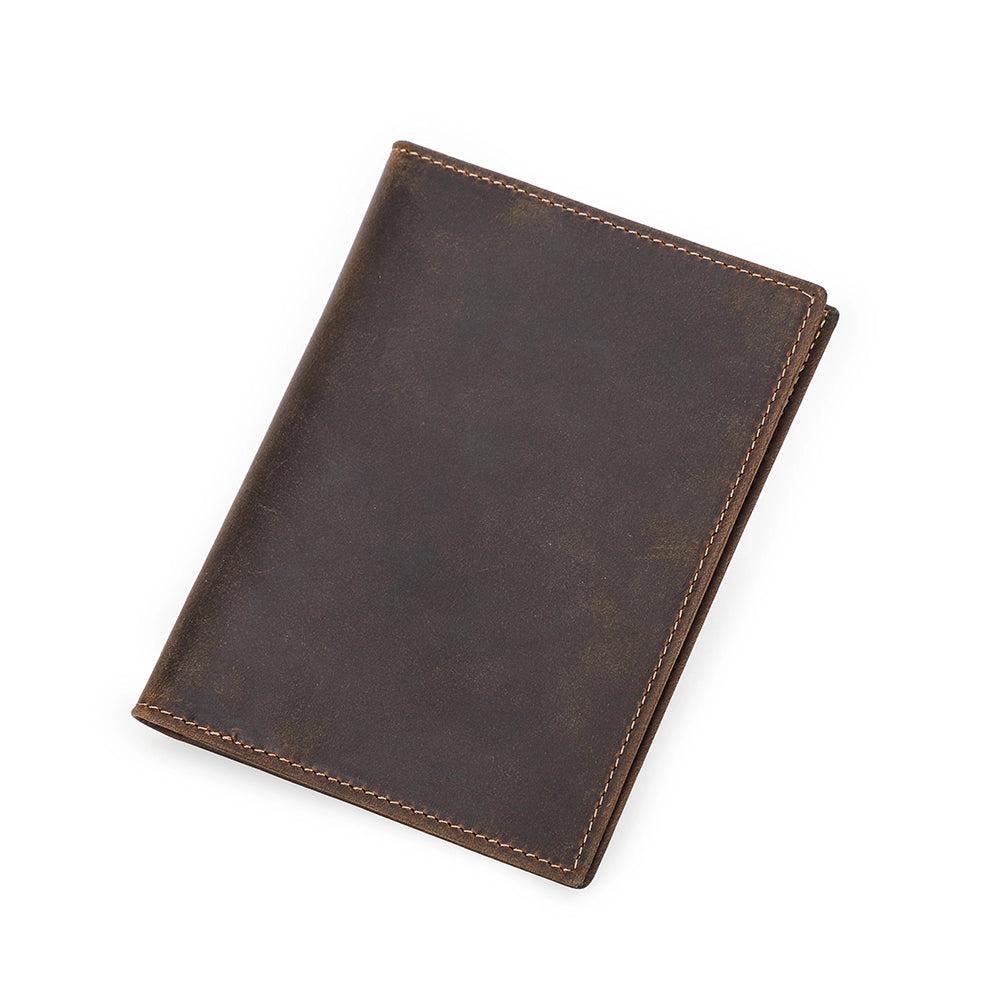Vintage Leather AirTag Bifold Wallet with RFID Blocking