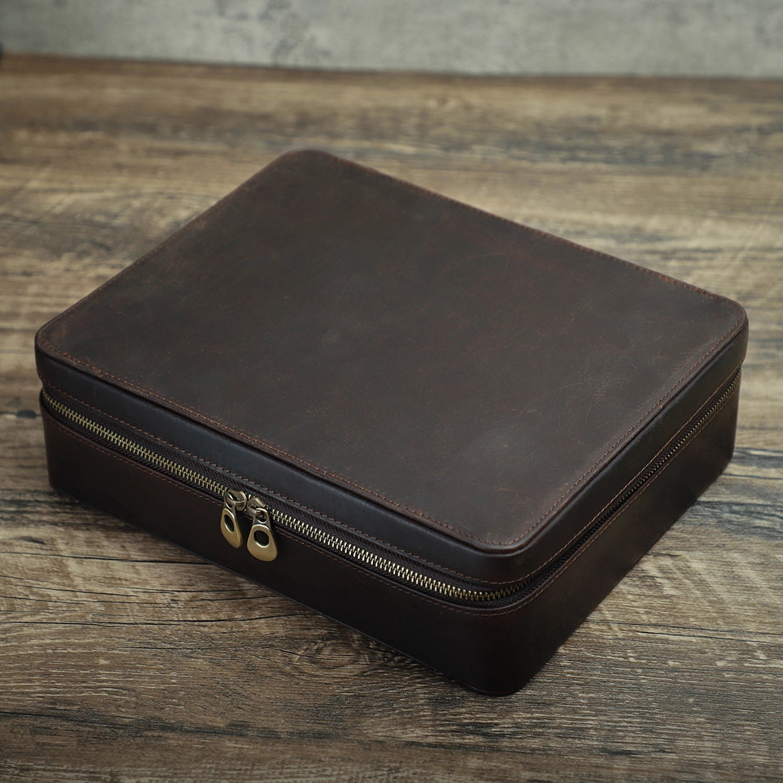 Leather Watch Box For 10 Watches - Free Monogram