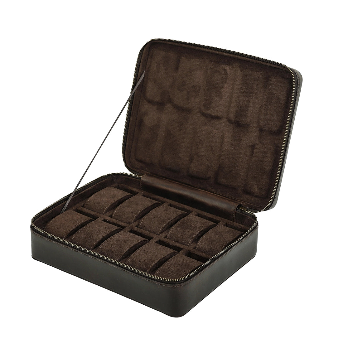 Leather Watch Box For 10 Watches - Free Monogram