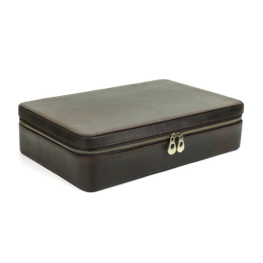 Leather Watch Box For 12 Watches - Free Monogram