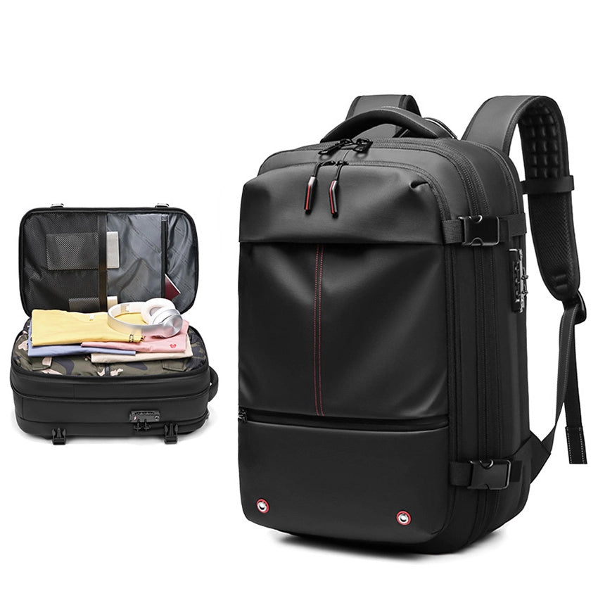 backpack for laptop and carry on Men's Travel Backpack Expandable Carry On Backpack – Luke Case