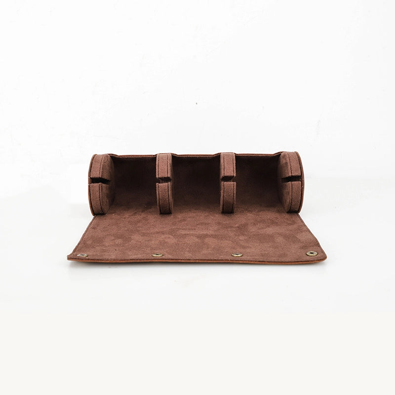 Leather Watch Travel Case For 3 Watches - Free Monogram